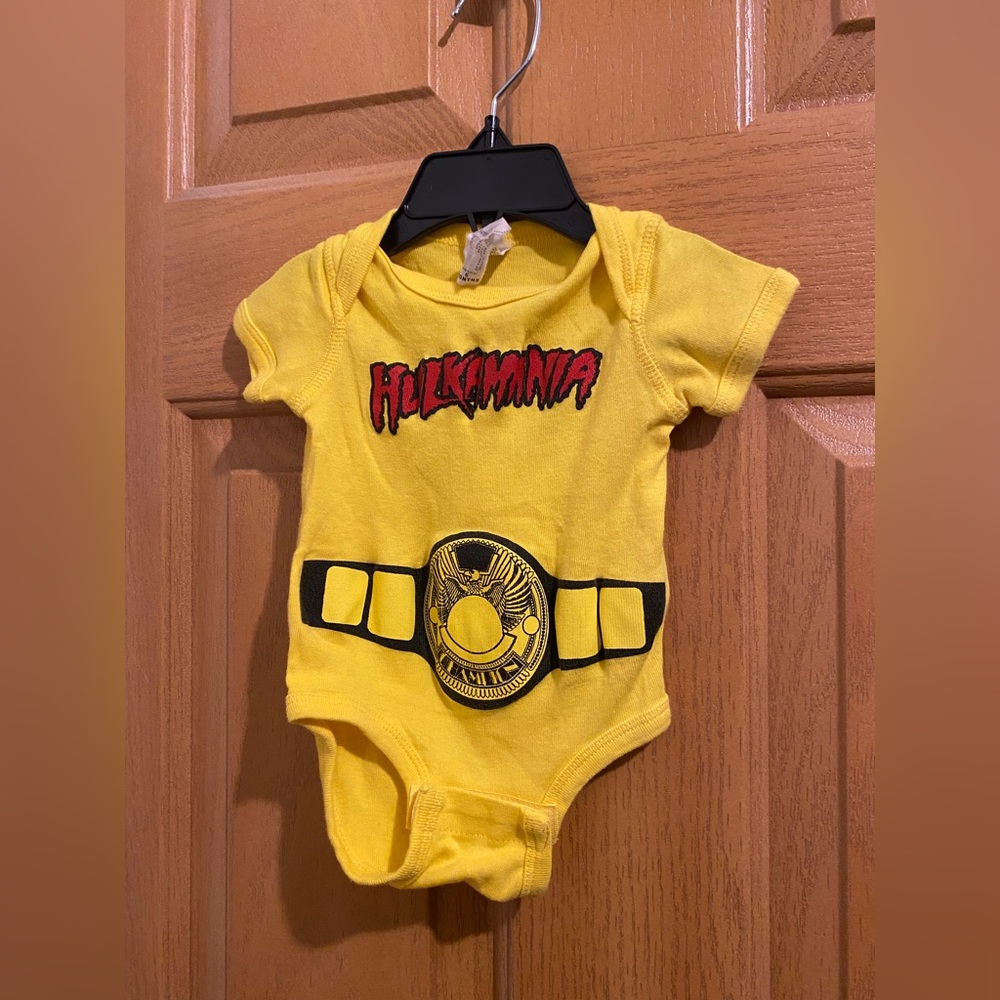 Rabbit Skins Yellow Hulkamania Bodysuit
